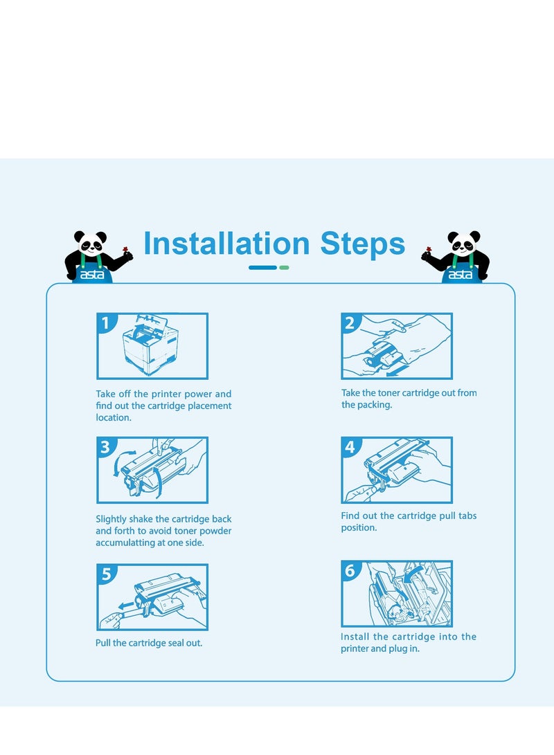 استا خرطوشة حبر ASTA M15w 44A CF244A حبر متوافق لطابعة LaserJet Pro MFP M28a M28w M29a M29w M31w Pro M14a M14w M15a M16a M16w أسود BK مستهلك ممتاز CF244 244A 244 44 - Image 5